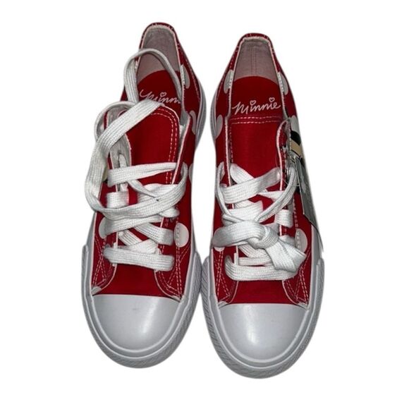 Mickey Mouse Women’s Red & White Platform Sneakers (Size 6) - Picture 2 of 12